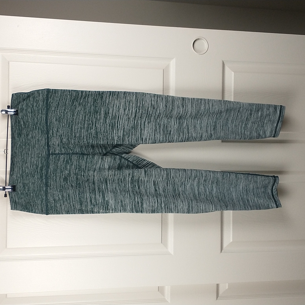 Aerie Womens Fleece Lined Green Ombre Space Dye High Rise Leggings XL
